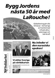 Ny solidaritet - LaRouche.se
