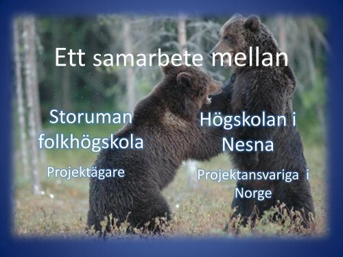 För att se ett bildspel om projektet klicka här.