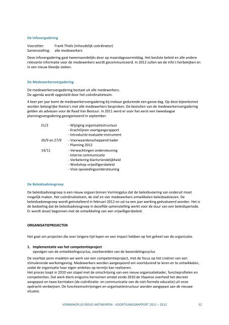 2011 - 2012 - Vormingplus Antwerpen