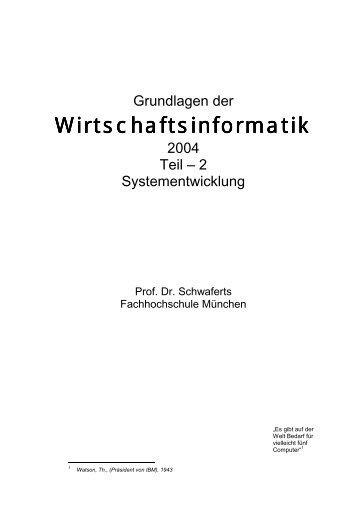 Systementwicklung - Schwaferts