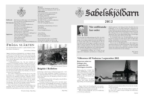 2012 [pdf] - Släktföreningen Sabelskjöld