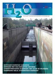 Vakblad H2O nummer 21 / november 2006 - H2O - Tijdschrift voor ...