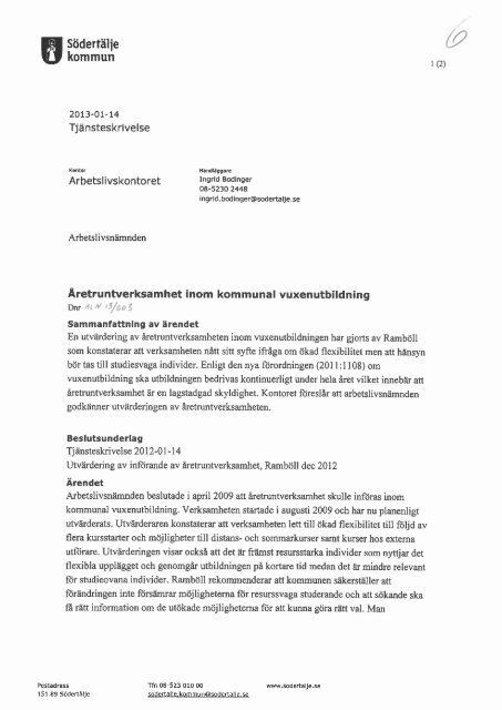 Grundläggande vuxenutbildning södertälje