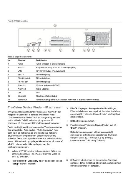 TruVision NVR 20 Quick Start Guide - UTC Fire & Security