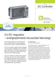 OJ EC-regulator – energioptimeret sinusoidal ... - OJ Electronics