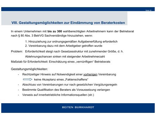 IV. Die gesetzlichen Regelungen der §§ 111 – 112 BetrVG und sich ...