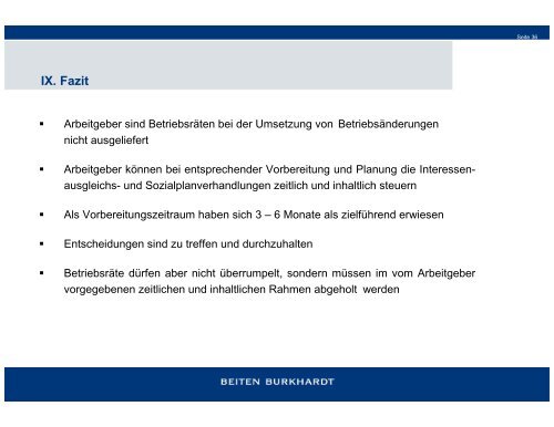 IV. Die gesetzlichen Regelungen der §§ 111 – 112 BetrVG und sich ...