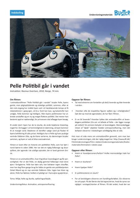 Pelle Politibil går i vandet - BUSTERs