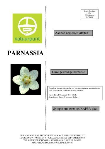 Parnassia n°3 - 2010 - Natuurpunt Westkust