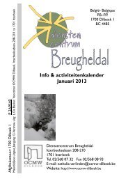 Activiteiten januari 2013 - OCMW Dilbeek