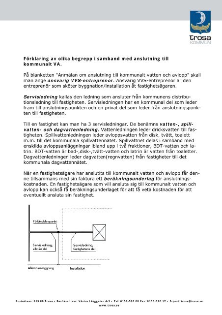 Förklaring av begrepp och avgifter - Trosa kommun