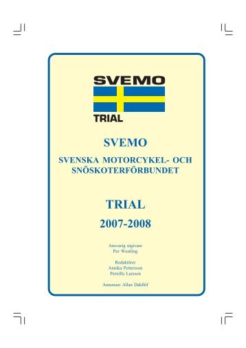 SVEMO Information om Trial 2008 - Start