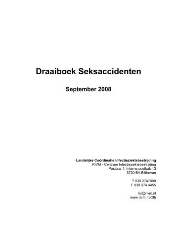 Draaiboek Seksaccidenten - Mmmig.nl