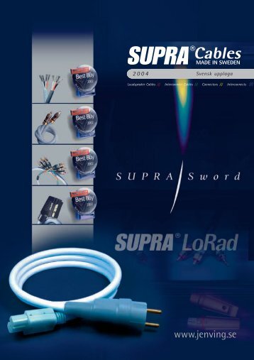 Ply högtalarkabel - Supra cables