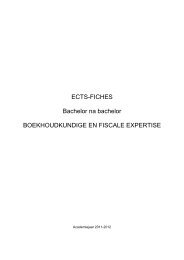 ECTS fiches BFE 11-12 - KHLim