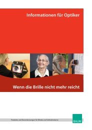 Augenoptiker-Infobroschüre als Pdf-Dokument - BAUM Retec AG