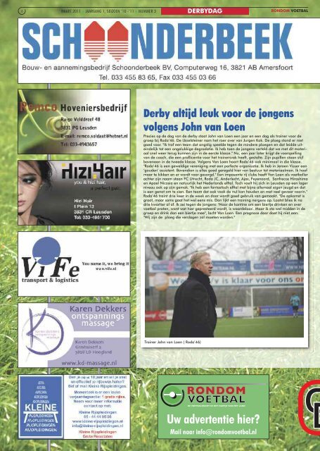 Seizoen 2010/2011 nummer 3 - Rondom Voetbal