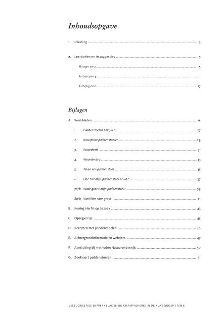 Champignons in de klas - NMEGids.nl