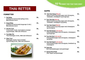 THAI RETTER R - Cafe Kongevejen