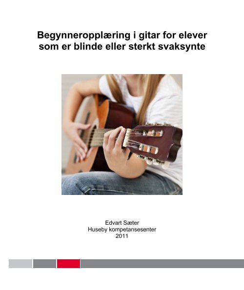 Begynneropplæring i gitar for elever som er blinde eller ... - Statped