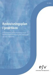 Redovisningsplan i praktiken - Ekonomistyrningsverket