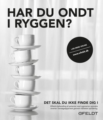 Download brochuren: Har du ondt i ryggen? - Øfeldt