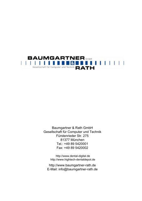 + 49 89 5420002 - Baumgartner & Rath Gmbh