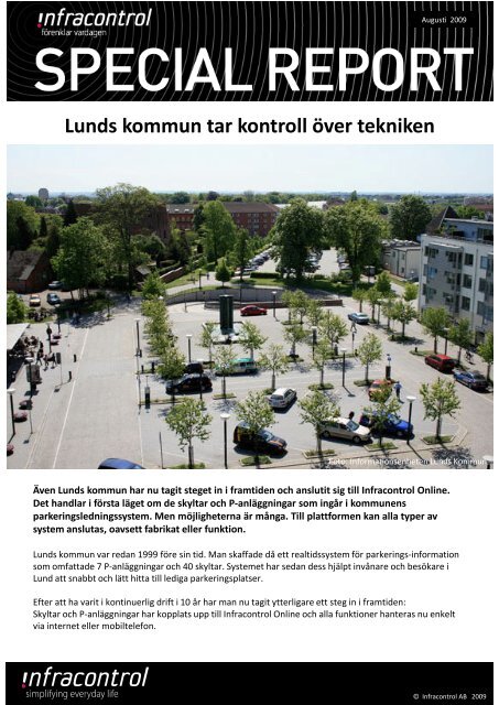 (Microsoft PowerPoint - Nyhetsblad - Lunds kommun ... - Infracontrol
