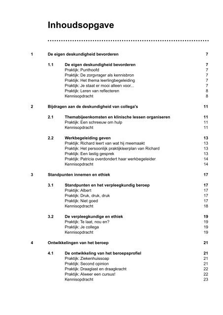 Deskundigheid, professionalisering en ... - Zorg Basisboeken