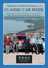 Välkommen till Rättviks kommun och Classic Car Week