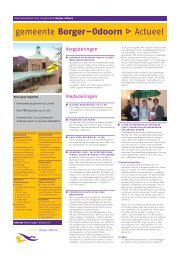 Borger-Odoorn Actueel nr. 19 - Gemeente Borger-Odoorn