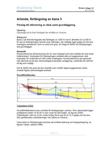 TB del I, bilaga 3.6 – Bilagor till PM geoteknik och ... - Swedavia