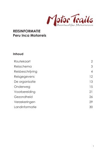 Peru Inca (PDF) - Motor Trails