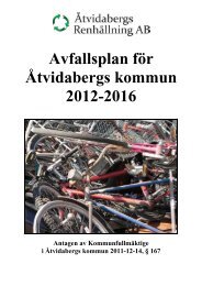 Avfallsplan - Åtvidabergs kommun