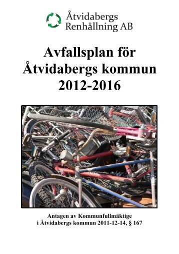 Avfallsplan - Åtvidabergs kommun