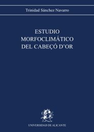 Estudio morfoclimático del Cabeçó d'Or - Publicaciones Universidad ...