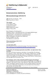 Minnesanteckningar från brukarsamverkan habiltering den 19 mars