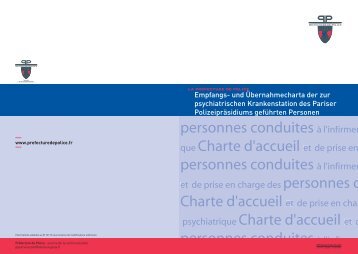 Ch psychiatrique Charte d'accueil et de prise en ch Charte d'accueil