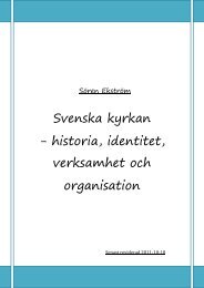 Svenska kyrkan – historia, identitet, verksamhet och ... - Sören Ekström
