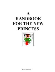 a handbook for the new princess - Midrealm / Middle Kingdom