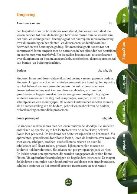 Aanbodbrochure 2010-2012 - Natuur & Zo