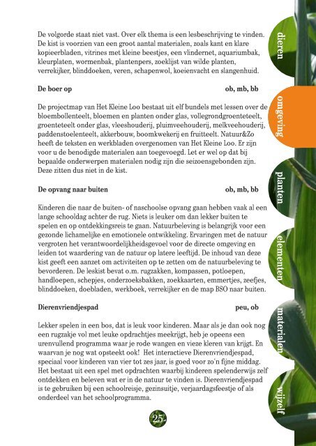 Aanbodbrochure 2010-2012 - Natuur & Zo