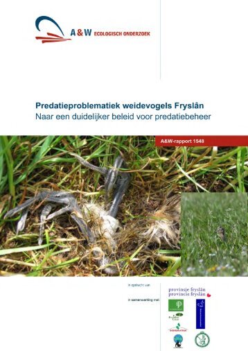 A&W-rapport 1548 Predatieproblematiek weidevogels Fryslân ...