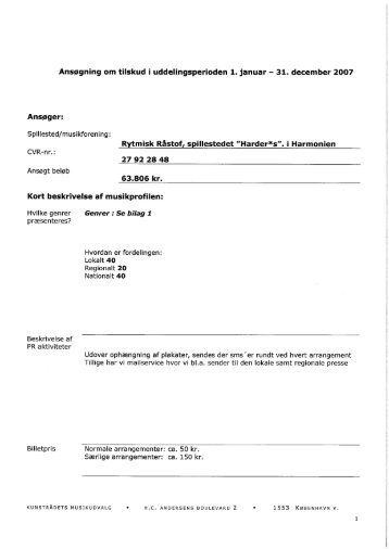 05.01 Bilag Ansøgning honorarstøtte, Rytmisk Råstof, 2008