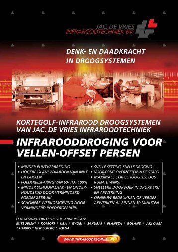 Algemene brochure vellen offset (NL) - Jac. de Vries Infraroodtechniek