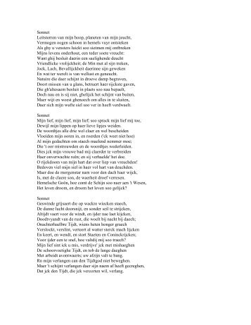 Sonnet Leitsterren van mijn hoop, planeten van mijn jeucht ...