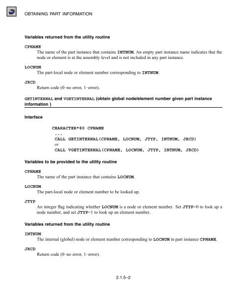 OBTAINING PART INFORMATIO