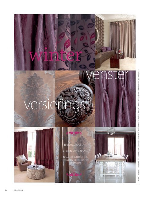 venster versierings - Curtain Call Interiors