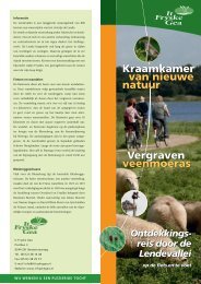 Kraamkamer van nieuwe natuur Vergraven ... - It Fryske Gea