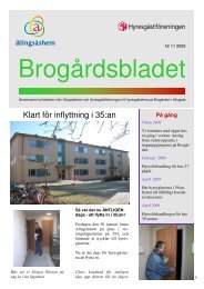 Brogårdsbladet nr 11 2009 - Alingsåshem